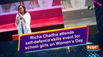 Richa Chadha attends self-defence skills event for school girls on Women