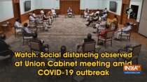 Watch: Social distancing observed at Union Cabinet meeting amid COVID-19 outbreak