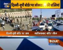 Lockdown 2.0: Heavy traffic jam seen at Delhi-Ghaziabad border