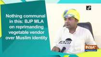 Nothing communal in this: BJP MLA on reprimanding vegetable vendor over Muslim identity