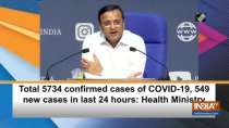 Total 5734 confirmed cases of COVID-19, 549 new cases in last 24 hours: Health Ministry