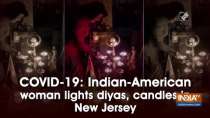 COVID-19: Indian-American woman lights diyas, candles in New Jersey