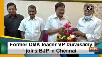 Former DMK leader VP Duraisamy joins BJP in Chennai