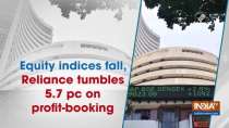 Equity indices fall, Reliance tumbles 5.7 pc on profit-booking
