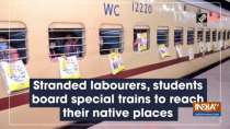 Stranded labourers, students board special trains to reach their native places