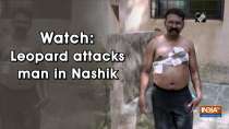 Watch: Leopard attacks man in Nashik