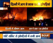 Delhi: Fire breaks out at Tughlakabad slums, no casualty reported so far
