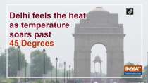 Delhi feels the heat as temperature soars past 45 Degrees
