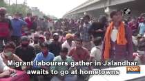 Migrant labourers gather in Jalandhar, awaits to go at hometowns