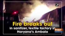 Fire breaks out in sanitizer, textile factory in Haryana