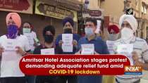 Amritsar Hotel Association stages protest demanding adequate relief fund amid COVID-19 lockdown