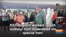 921 migrant workers reach Jodhpur from Hyderabad via special train