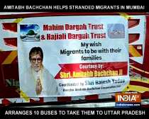 Amitabh Bachchan helps send migrant workers home in UP