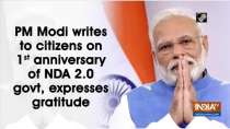 PM Modi writes to citizens on 1st anniversary of NDA 2.0 govt, expresses gratitude