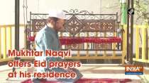 Mukhtar Naqvi offers Eid prayers at his residence