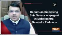 Rahul Gandhi making Shiv Sena a scapegoat in Maharashtra: Devendra Fadnavis