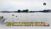 Water level of Brahmaputra River rises after incessant rainfall in Guwahati