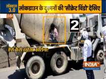 Watch: 18 migrant workers travelling to Lucknow in cement-mixing truck caught in Indore