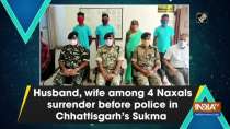 Husband, wife among 4 Naxals surrender before police in Chhattisgarh
