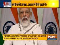 PM Modi addresses the launching of auction of 41 coal mines for commercial mining