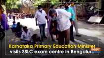 Karnataka Primary Education Minister visits SSLC exam centre in Bengaluru
