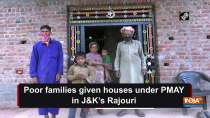 Poor families given houses under PMAY in JK