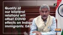 Quality of our bilateral relations will offset COVID effects on Indian immigrants: EAM