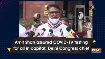 Amit Shah assured COVID-19 testing for all in capital: Delhi Congress chief