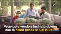 Vegetable vendors facing problems due to hiked prices of fuel in Delhi