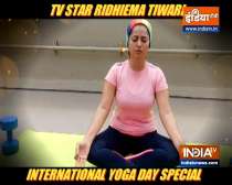 TV actress Ridhiema Tiwari shares benefits of yoga