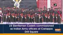 24 Gentlemen Cadets commissioned as Indian Army officers at Cariappa Drill Square