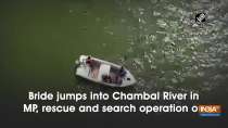 Bride jumps into Chambal River in MP, rescue and search operation on