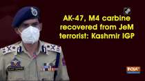 AK-47, M4 carbine recovered from JeM terrorist: Kashmir IGP