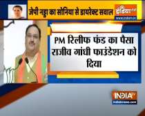 PM Relief Fund money was diverted to Rajiv Gandhi Foundation under UPA: JP Nadda