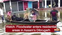 Watch: Floodwater enters residential areas in Assam