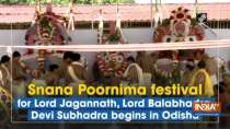 Snana Poornima festival for Lord Jagannath, Lord Balabhadra, Devi Subhadra begins in Odisha