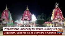 Preparations underway for return journey of Lord Jagannath, Balabhadra and Subhadra in Odisha