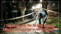 Criminal with Rs 50,000 bounty killed in encounter in UP