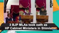 3 BJP MLAs took oath as HP Cabinet Ministers in Shimla