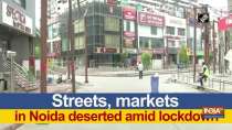 Streets, markets in Noida deserted amid lockdown