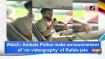 Watch: Ambala Police make announcement of 