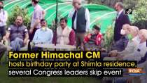 Former Himachal CM hosts birthday party at Shimla residence, several Congress leaders skip event