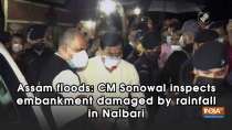 Assam floods: CM Sonowal inspects embankment damaged by rainfall in Nalbari
