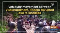 Vehicular movement between Visakhapatnam, Paderu disrupted due to landslide