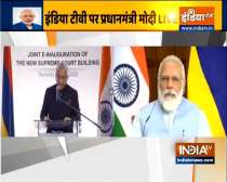 PM Modi and Mauritian PM Jugnauth jointly inaugurate the new SC building of Mauritius