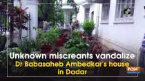 Unknown miscreants vandalize Dr Babasaheb Ambedkar