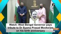 Watch: West Bengal Governor pays tribute to Dr Syama Prasad Mookerjee on his birth anniversary