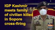 IGP Kashmir meets family of civilian killed in Sopore cross-firing