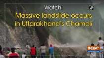 Watch: Massive landslide occurs in Uttarakhand