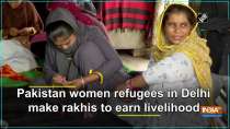 Pakistan women refugees in Delhi make rakhis to earn livelihood